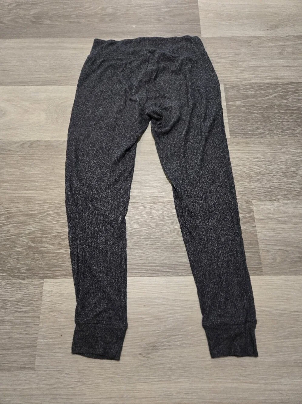 Aerie Cozy Ribbed Knit Lounge Pants in Charcoal
